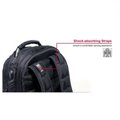 Wenger Ibex Deluxe 16" Ballistic Laptop Backpack - Black -Swiss Supplies Store wr ibex deluxe 606493 16x9